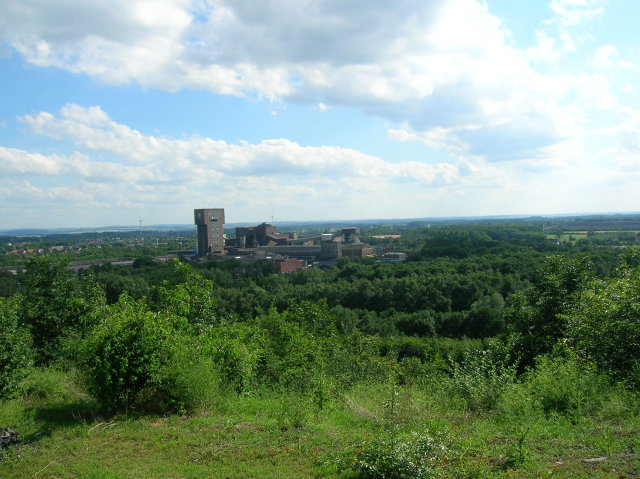 Das Bergwerk Ost von der Halde aus gesehen !