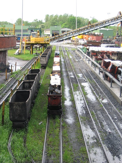 Mine cars are waiting for being used !