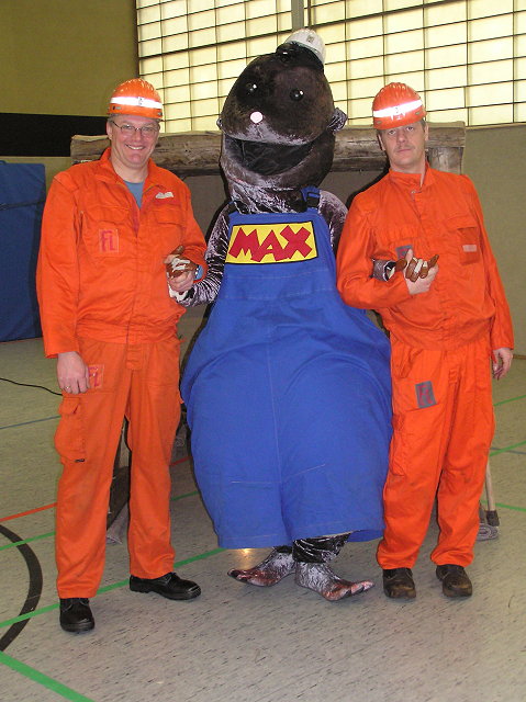 The DSK-mascot Max the mole !