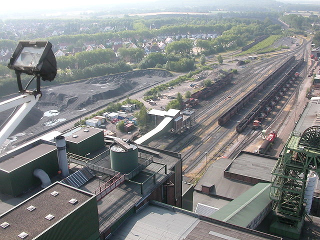 Die Gleisanlagen des Bergwerks West !