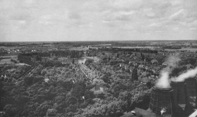 The view down from the winding tower !