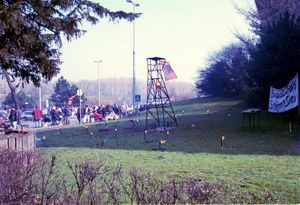 The tower of protest from far away !