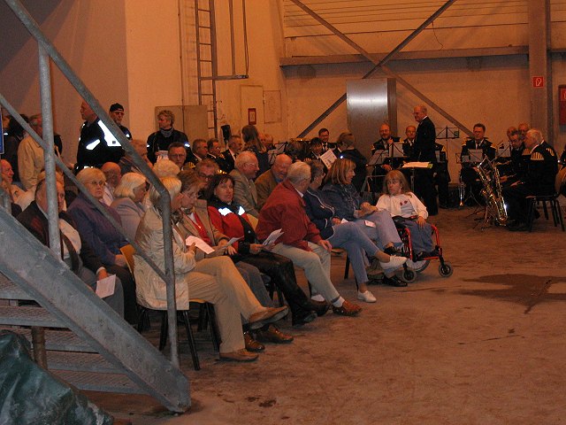 Guests of the church service at Lerche shaft !