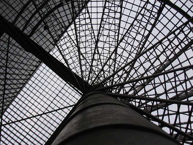 Eine Wendeltreppe am Schacht Lerche !