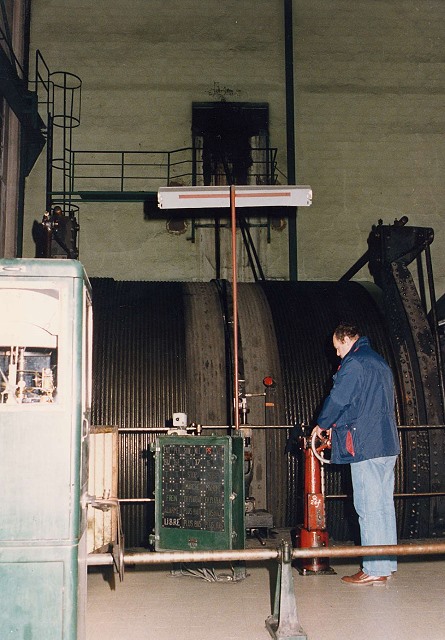 The winding machine at La Mure colliery in France !