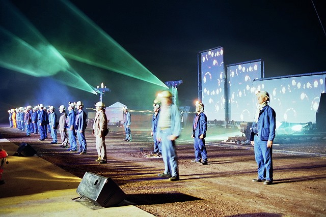 Auch eine Laser-Show gab es auf der Zeche !