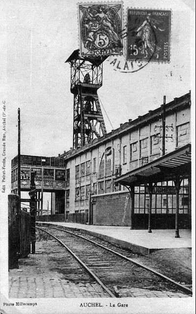 Der Bahnhof der Stadt Auchel !