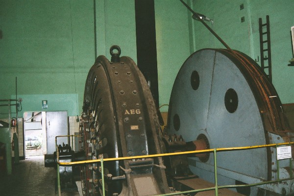 The hoisting machine at Franz shaft !