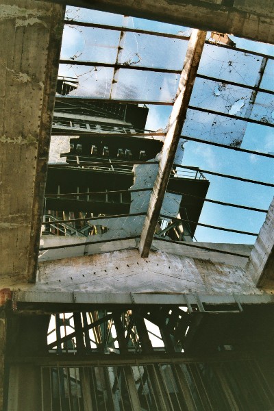 The tower - seen through the roof !