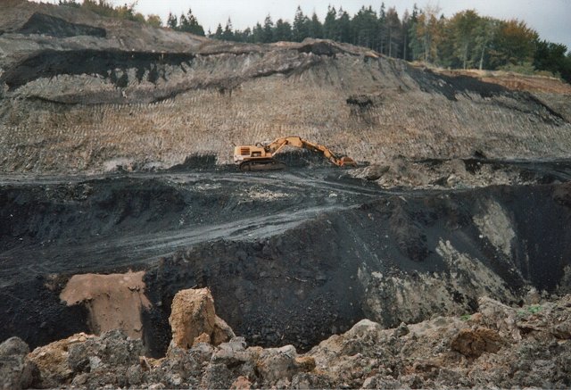 In the opencast mine of Hirschberg colliery !