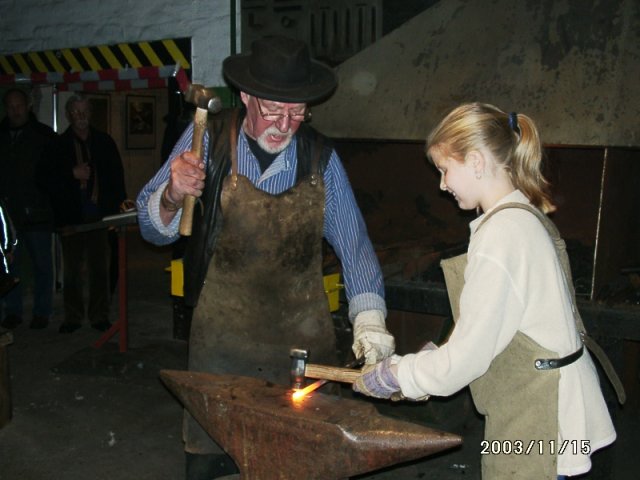 The forging in the practice gallery !
