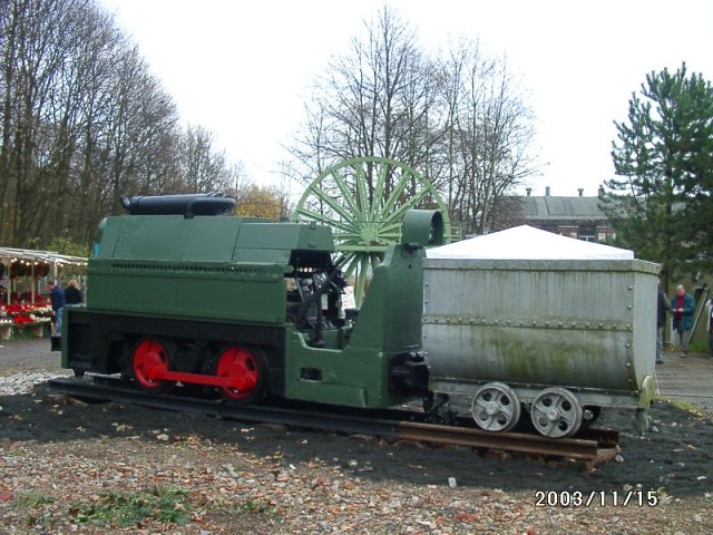 An underground engine and a mine car !