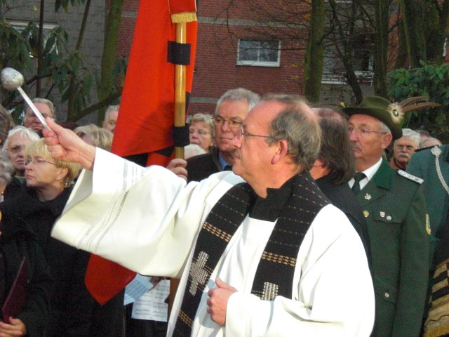 The blessing of the memorial site !