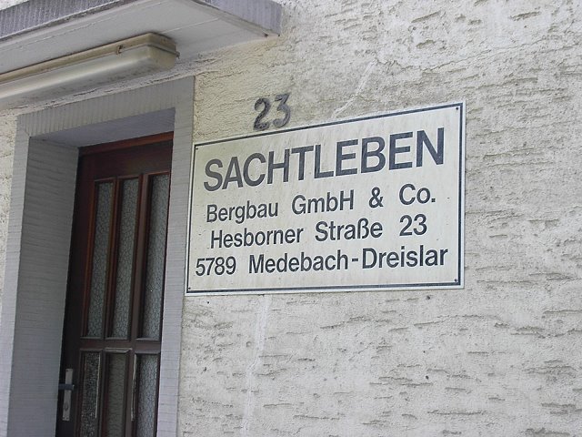 Sachtleben mine !