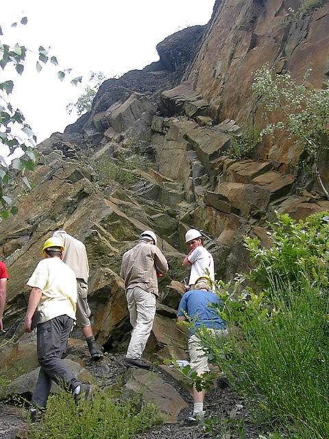 Climbing in a quarry !