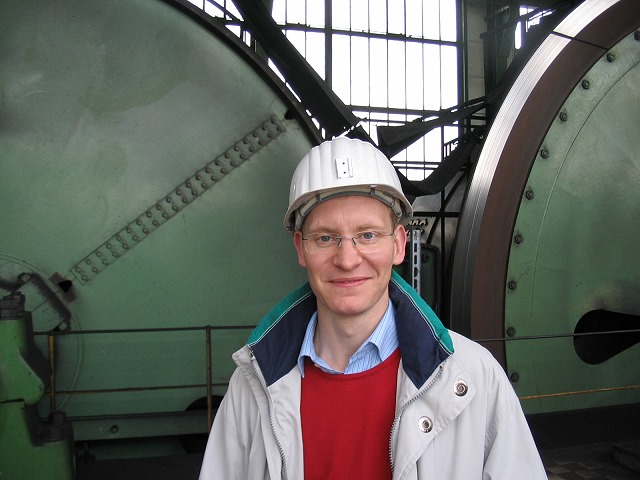 In front of the winding machines of Robert shaft !