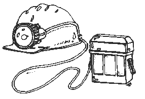 Die Akkulampe der Bergleute !